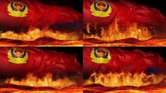 新警旗背景 新警旗背景_光廠(VJ師網)